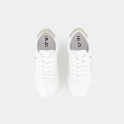 ALICIA- SNEAKERS WHITE/GOLD 4A3703