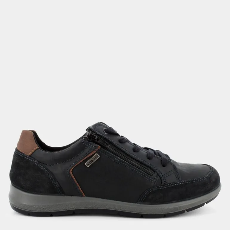 BERRY- SNEAKERS BLU SCURO/COGNAC IM-I24U-08