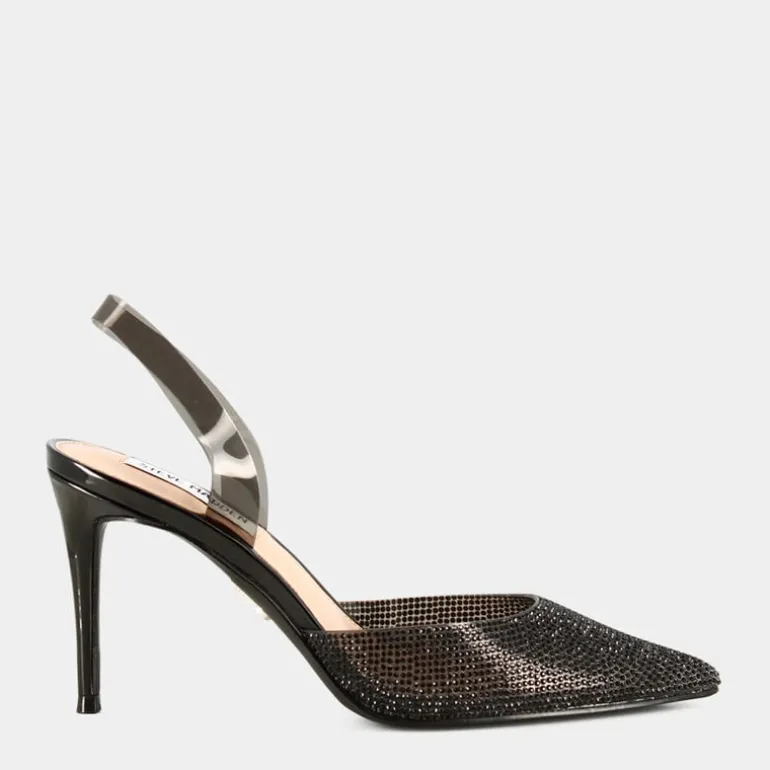 BLACK- SANDALI CRYSTAL TRASPARENTE LUCYLE