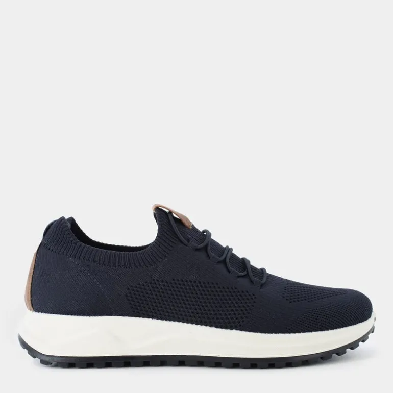 BP- SNEAKERS BLU/COGNAC IM-E25U-09