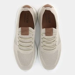 BP- SNEAKERS BEIGE CHIARO/COGNAC IM-E25U-09