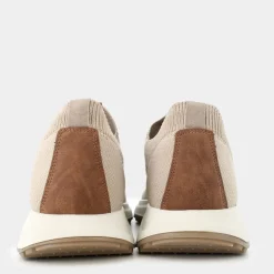 BP- SNEAKERS BEIGE CHIARO/COGNAC IM-E25U-09