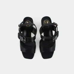 CALF- SANDALI NERO 8107