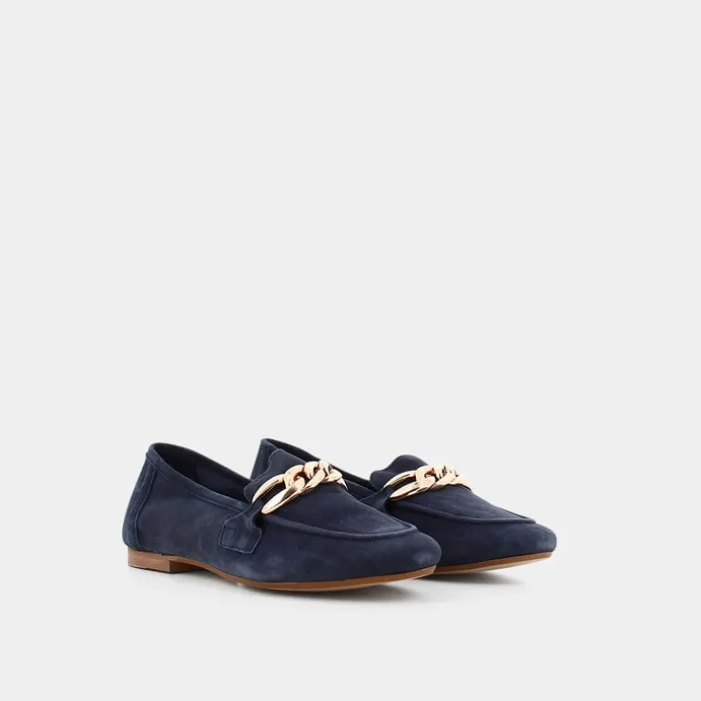 CAMOSCI- MOCASSINI BLU VL-E23D-06