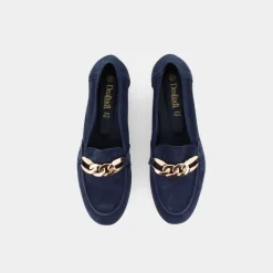 CAMOSCI- MOCASSINI BLU VL-E23D-06