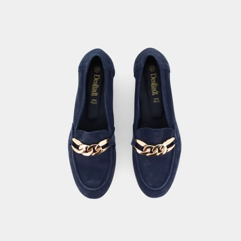 CAMOSCI- MOCASSINI BLU VL-E23D-06