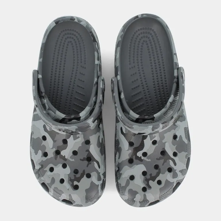 Classic Printed Camo Clog- CIABATTE Slate Grey/Multi CR.206454