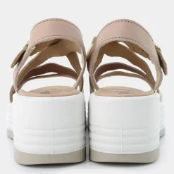 CLEA- SANDALI PLATINO/BEIGE 7667100