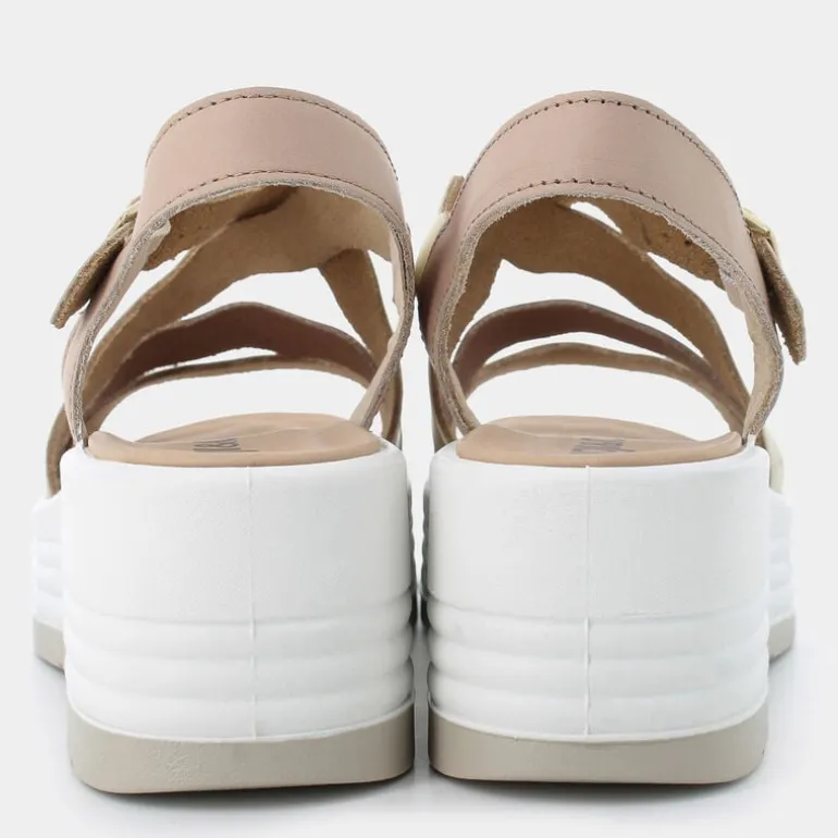 CLEA- SANDALI PLATINO/BEIGE 7667100