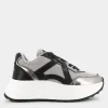 CLOTILDE- SNEAKERS GUN METAL F3COZY05