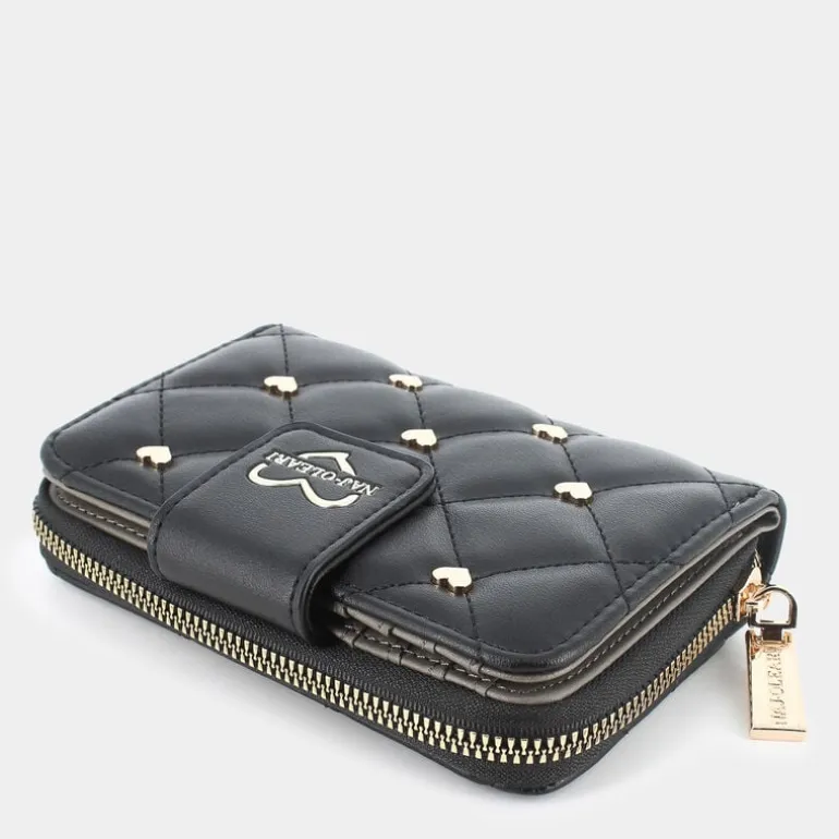 CUORE9- PICCOLA PELLETTERIA NERO 2491