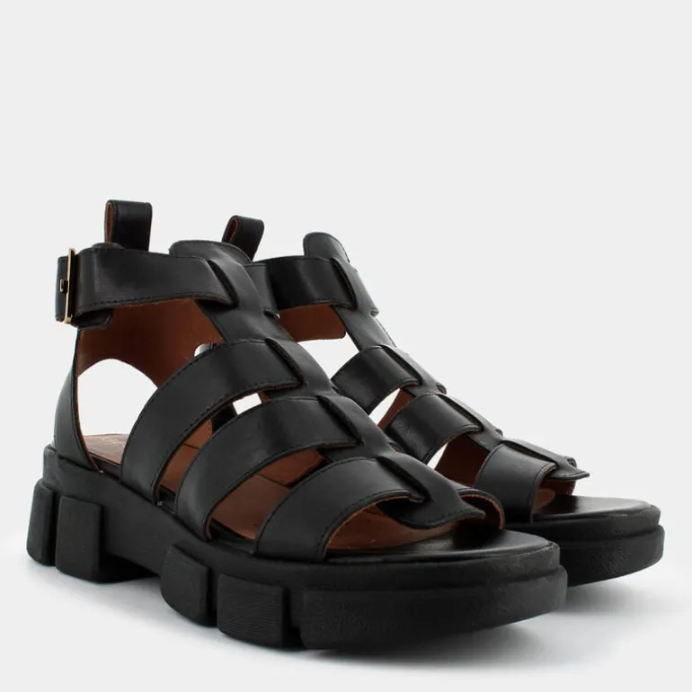 D LISBONA B- SANDALI NERO D45PSB00043C9999