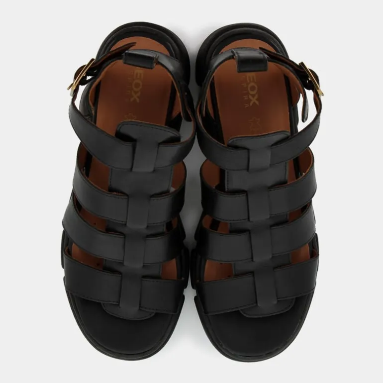 D LISBONA B- SANDALI NERO D45PSB00043C9999