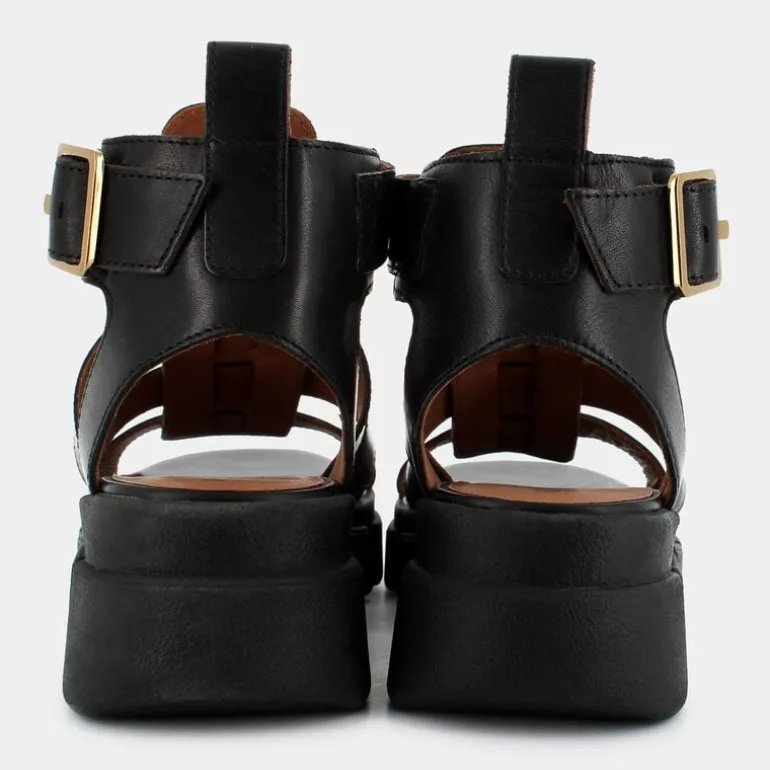 D LISBONA B- SANDALI NERO D45PSB00043C9999