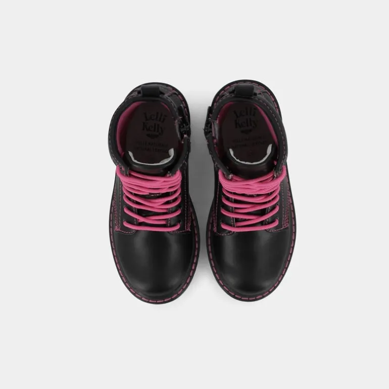 DORIS- SCARPONCINI E STIVALETTI NERO/FUXIA LKHG5550