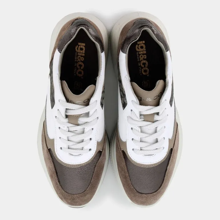 ENOLA- SNEAKERS BIANCO-FANGO 6676544