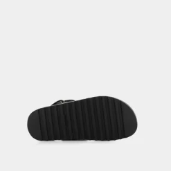 FAL03- SANDALI NERO/PLATINO FL6FBS