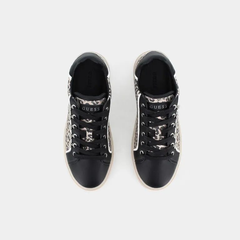 FAP12- SNEAKERS NERO/LEOPARDO FL5MEL