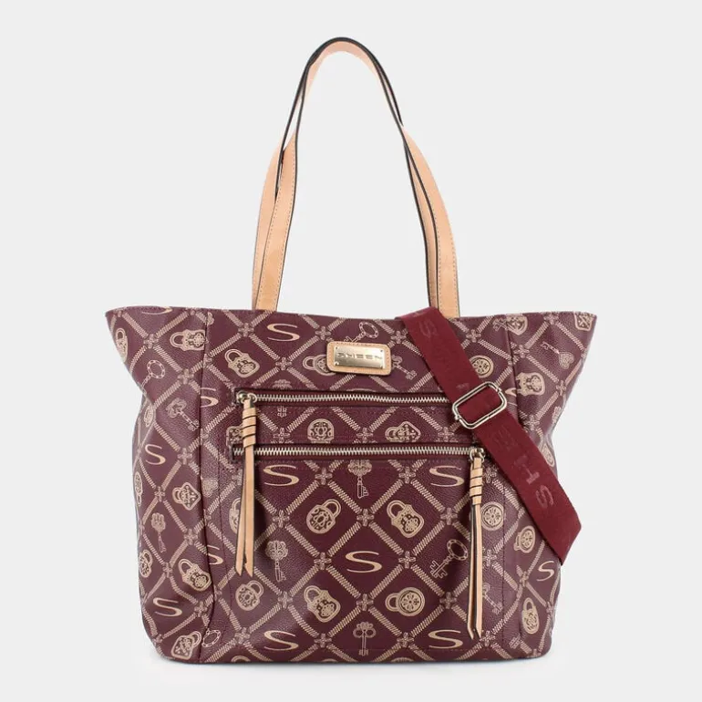 FOREVER- BORSE BORDEAUX-CREMA LJ-I24-001