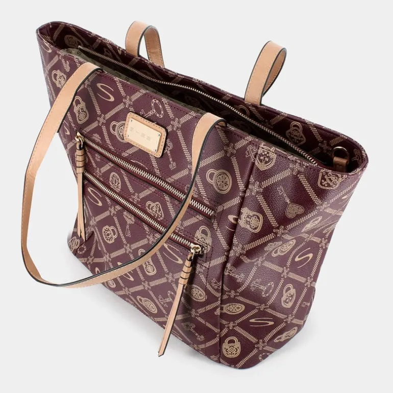 FOREVER- BORSE BORDEAUX-CREMA LJ-I24-001