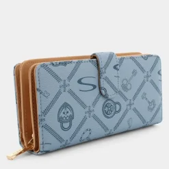 FOREVER- PICCOLA PELLETTERIA CELESTE-CREMA LJ-E24-100