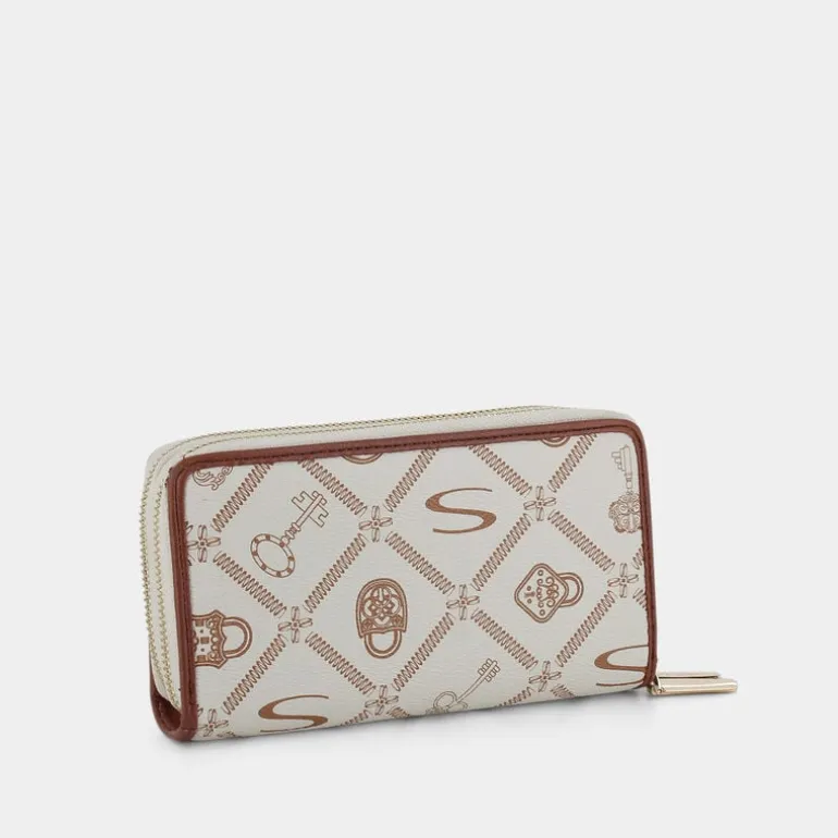 FOREVER- PICCOLA PELLETTERIA BEIGE-CUOIO LJ-E24-101