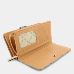 FOREVER- PICCOLA PELLETTERIA CELESTE-CREMA LJ-E24-100