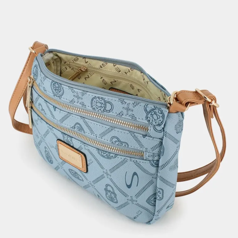 FOREVER- TRACOLLE CELESTE-CREMA LJ-E25-07