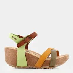GAUCHO- SANDALI TAUPE/SENAPE/COGNAC/VERDE 24FREGENE