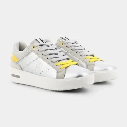 GIOIA- SNEAKERS SILVER YELLOW CF11W80754
