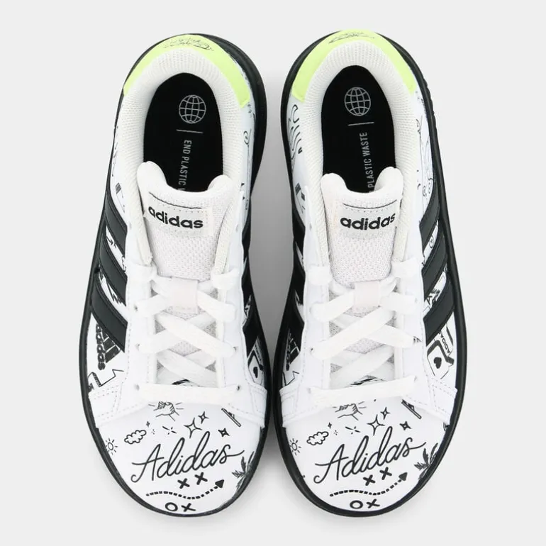 GRAND COURT 2.0 K- SPORTIVE white/core black/pulse lime IG4853