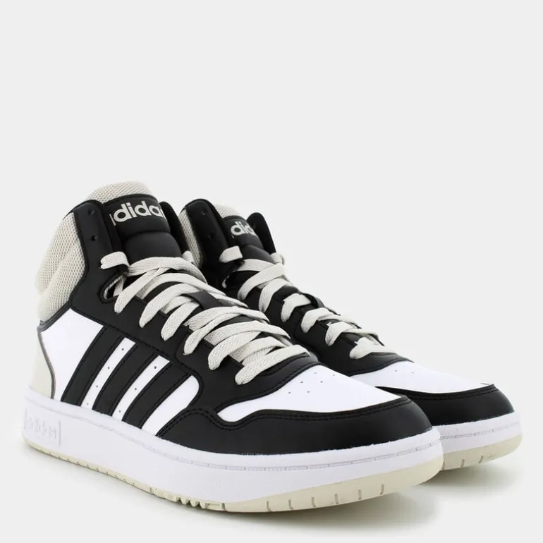 HOOPS 3.0 MID- SPORTIVE FTWWHT/CBLACK/ORBGRY IH0157