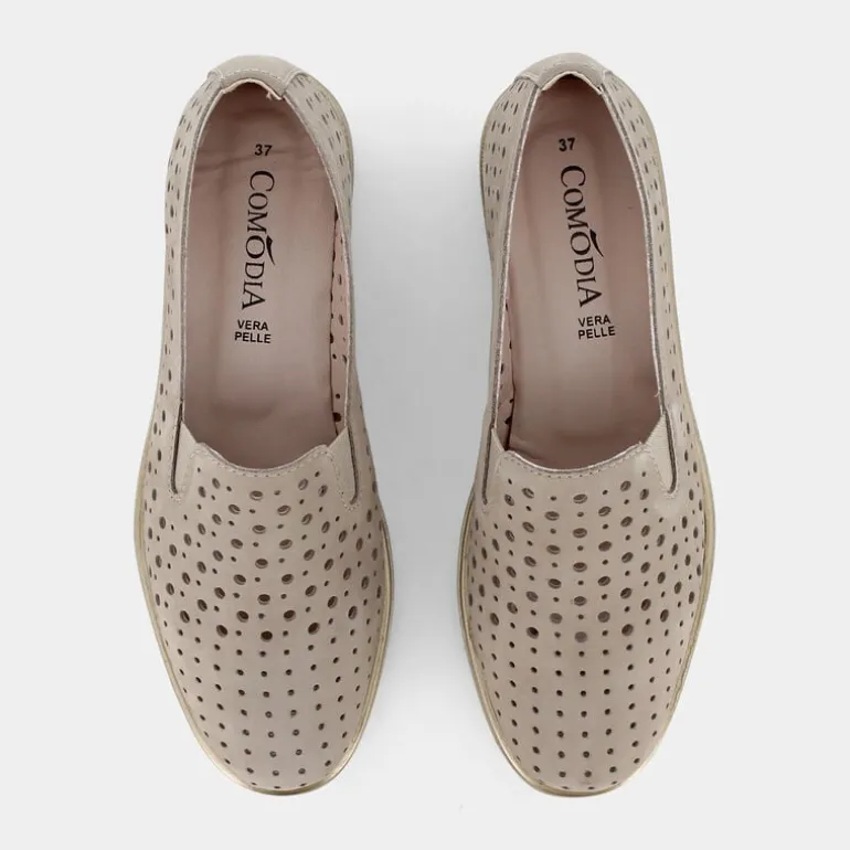 INDY- MOCASSINI BEIGE WR-E24D-02