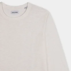 JJELINEN KNIT CREW NECK SN- MAGLIE E FELPE CLOUD DANCER 12248788