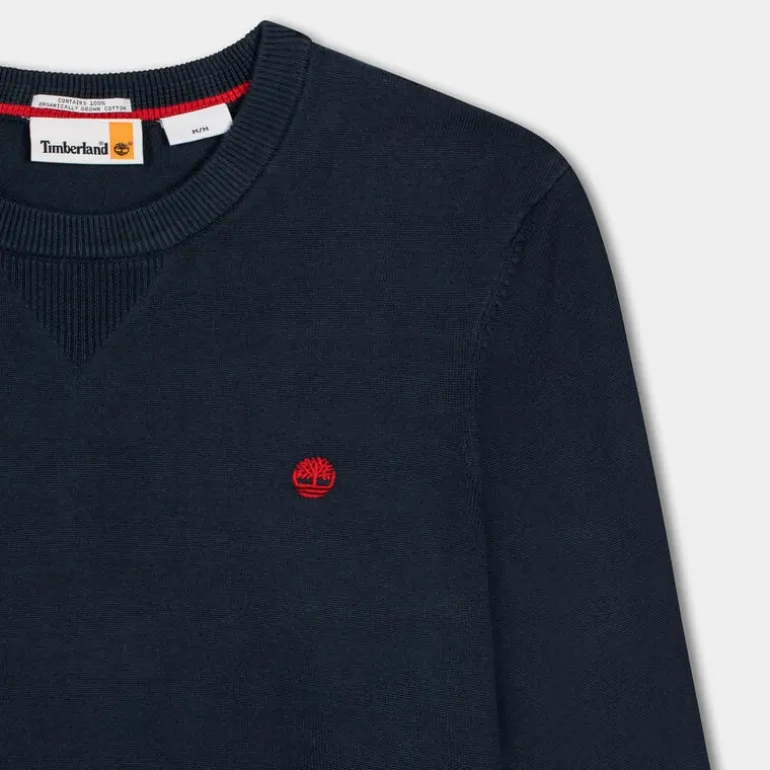 JOHNS RIVER CHEST LOGO- MAGLIE E FELPE DARK SAPPHIRE TB0A2BSC