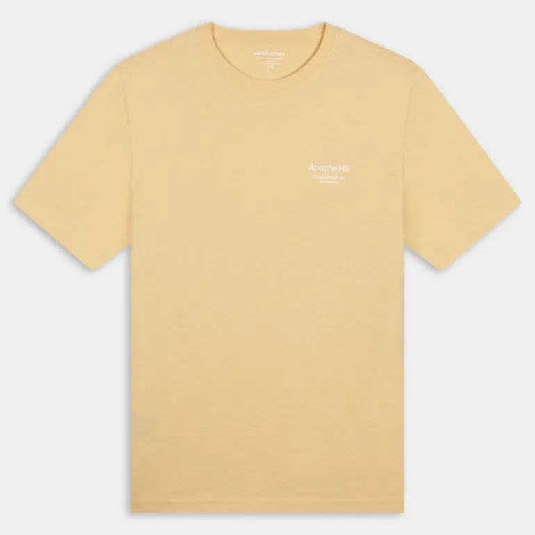 JORCASABLANCA BACK TEE SS CREW NECK- T-SHIRT ITALIAN STRAW 12252956