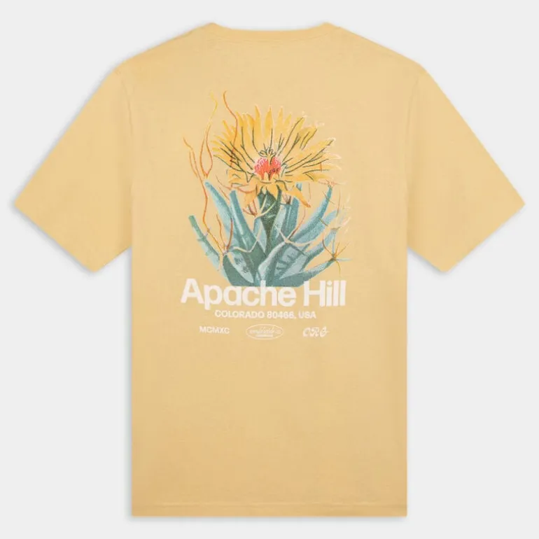 JORCASABLANCA BACK TEE SS CREW NECK- T-SHIRT ITALIAN STRAW 12252956