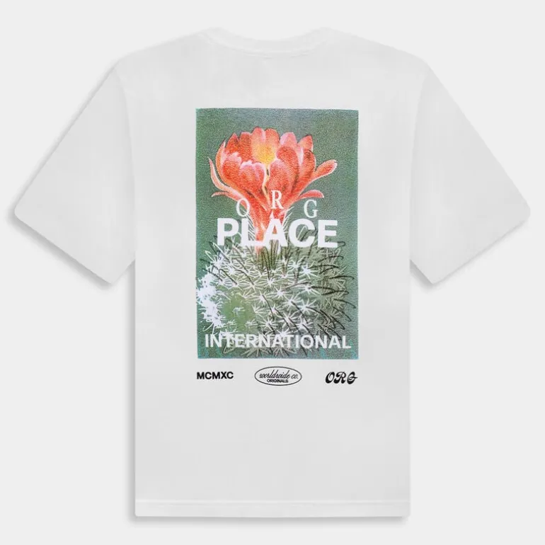 JORCASABLANCA BACK TEE SS CREW NECK- T-SHIRT BRIGHT WHITE 12252956