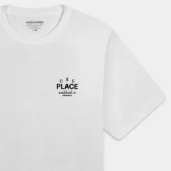 JORCASABLANCA BACK TEE SS CREW NECK- T-SHIRT BRIGHT WHITE 12252956