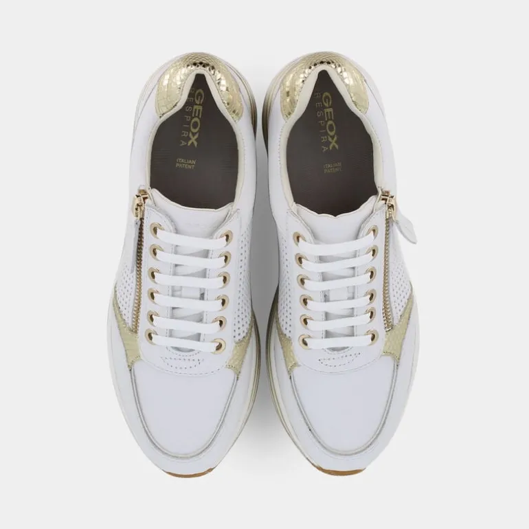 KENCY- SNEAKERS BIANCO/PLATINO D35QHE085KYC1327