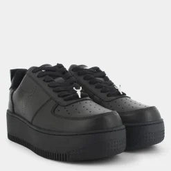 LEATHER- SNEAKERS NERO RACERR