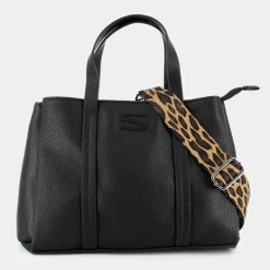 LEOPARD- BORSE NERO JI-I24-16