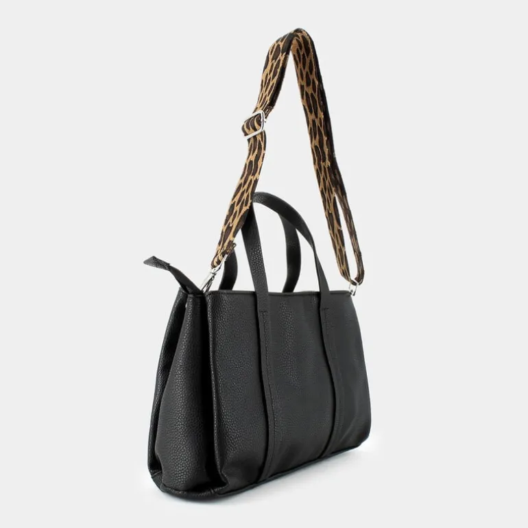 LEOPARD- BORSE NERO JI-I24-16