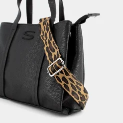 LEOPARD- BORSE NERO JI-I24-16