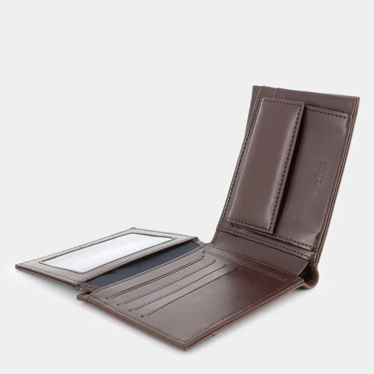 MARRON- PICCOLA PELLETTERIA CUOIO EN-E24-200