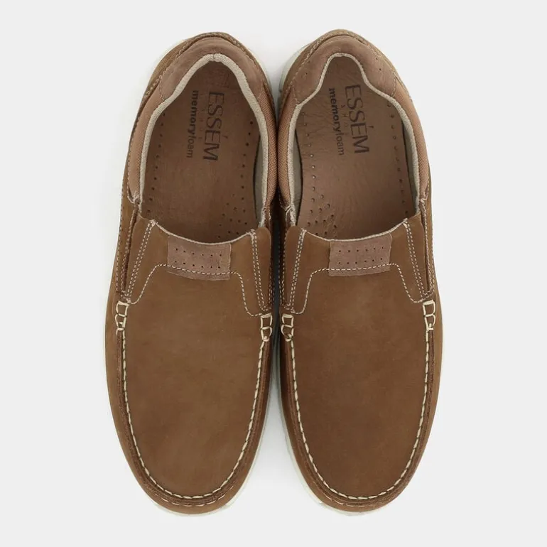 MOCASSINI MARRONE BRUCIATO/BEIGE IM-E25U-01