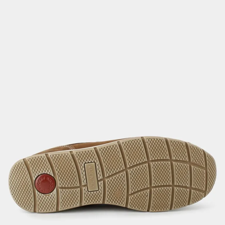 MOCASSINI MARRONE BRUCIATO/BEIGE IM-E25U-01