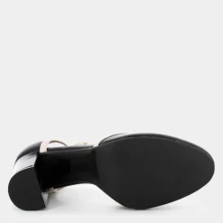 NAPLAK- DECOLLET&Egrave; NERO/CREMA CC-I24D-05