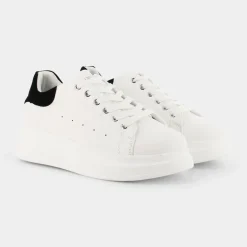 NERO- SNEAKERS BIANCO/NERO XM-E23D-03