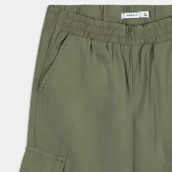 NKFBELLA ST TWI CARGO- PANTALONI DEEP LICHEN GREEN 13218228
